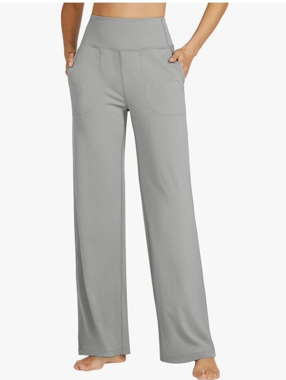 Esoft women's wide leg yoga pants with pockets.